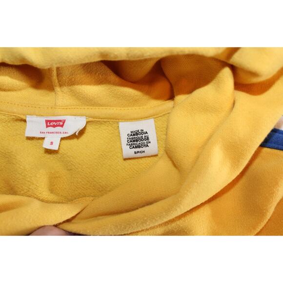 Levi's Women's Color Block Long Sleeve Pullover Drawstring Hoodie Size Small - Picture 8 of 11